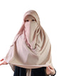 طقم نقاب وطرحة (ألوان) 