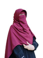 طقم نقاب وطرحة (ألوان) 